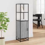 vidaXL Dulap nalt gri Sonoma 35,5x35x139 cm lemn prelucrat