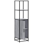 vidaXL Dulap nalt gri Sonoma 35,5x35x139 cm lemn prelucrat