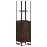 vidaXL Dulapuru stejar maro 35,5x35x139 cm lemn și metal prelucrat vidaXL Dulapuru stejar maro 35,5x35x139 cm lemn și metal prelucrat