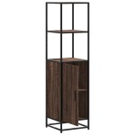 vidaXL Dulapuru stejar maro 35,5x35x139 cm lemn și metal prelucrat vidaXL Dulapuru stejar maro 35,5x35x139 cm lemn și metal prelucrat