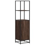 vidaXL Dulapuru stejar maro 35,5x35x139 cm lemn și metal prelucrat vidaXL Dulapuru stejar maro 35,5x35x139 cm lemn și metal prelucrat
