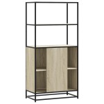 vidaXL Dulapuru Stejar Sonoma 68x35x139 cm lemn și metal prelucrat vidaXL Dulapuru Stejar Sonoma 68x35x139 cm lemn și metal prelucrat