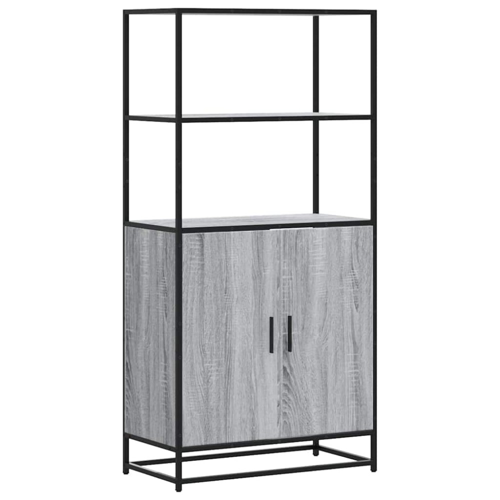 vidaXL Dulap nalt gri Sonoma 68x35x139 cm lemn prelucrat