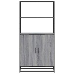 vidaXL Dulap nalt gri Sonoma 68x35x139 cm lemn prelucrat