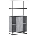 vidaXL Dulap nalt gri Sonoma 68x35x139 cm lemn prelucrat
