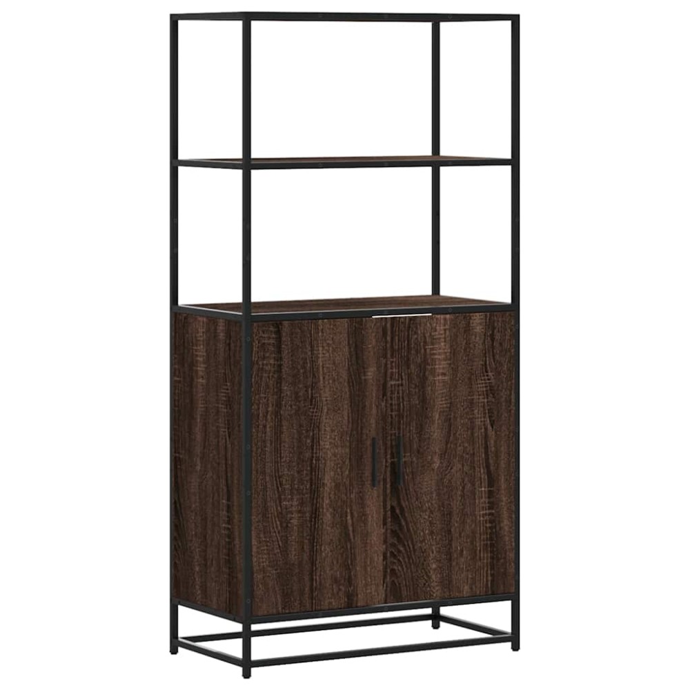 vidaXL Dulapuru Stejar maro 68x35x139 cm lemn și metal prelucrat