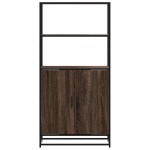 vidaXL Dulapuru Stejar maro 68x35x139 cm lemn și metal prelucrat vidaXL Dulapuru Stejar maro 68x35x139 cm lemn și metal prelucrat
