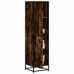 vidaXL Dulapuru stejar afumat 35,5x35x139 cm lemn și metal prelucrat vidaXL Dulapuru stejar afumat 35,5x35x139 cm lemn și metal prelucrat