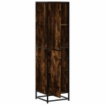 vidaXL Dulapuru stejar afumat 35,5x35x139 cm lemn și metal prelucrat vidaXL Dulapuru stejar afumat 35,5x35x139 cm lemn și metal prelucrat