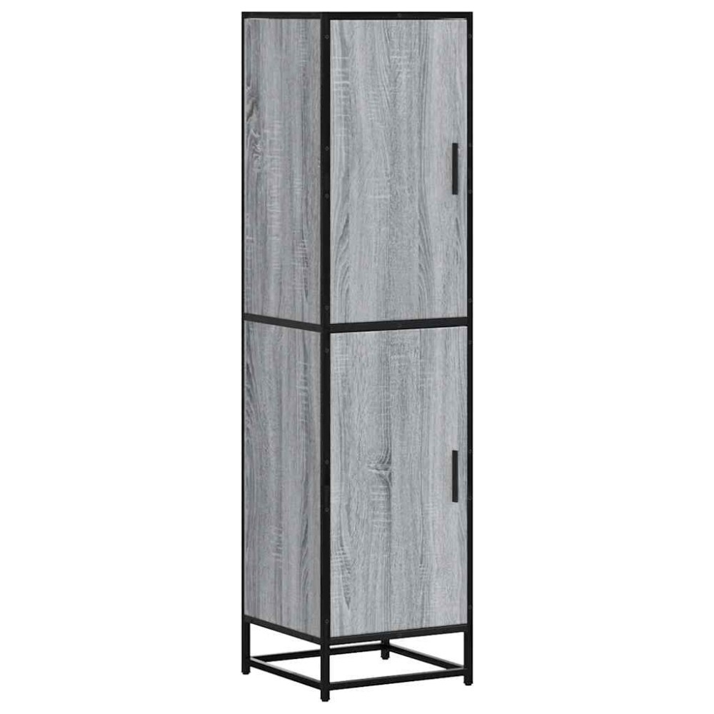 vidaXL Dulap nalt gri Sonoma 35,5x35x139 cm lemn prelucrat