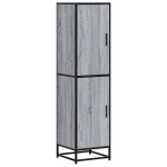 vidaXL Dulap nalt gri Sonoma 35,5x35x139 cm lemn prelucrat
