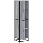 vidaXL Dulap nalt gri Sonoma 35,5x35x139 cm lemn prelucrat