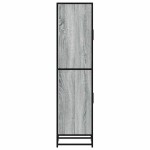 vidaXL Dulap nalt gri Sonoma 35,5x35x139 cm lemn prelucrat