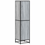 vidaXL Dulap nalt gri Sonoma 35,5x35x139 cm lemn prelucrat