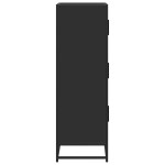 vidaXL Dulapuru negru 68x35x106,5 cm lemn și metal prelucrat vidaXL Dulapuru negru 68x35x106,5 cm lemn și metal prelucrat