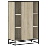 vidaXL Dulapuru Stejar Sonoma 68x35x106,5 cm lemn și metal prelucrat vidaXL Dulapuru Stejar Sonoma 68x35x106,5 cm lemn și metal prelucrat