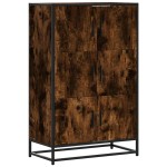 vidaXL Dulapuru stejar afumat 68x35x106,5 cm lemn și metal prelucrat vidaXL Dulapuru stejar afumat 68x35x106,5 cm lemn și metal prelucrat