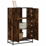 vidaXL Dulapuru stejar afumat 68x35x106,5 cm lemn și metal prelucrat vidaXL Dulapuru stejar afumat 68x35x106,5 cm lemn și metal prelucrat