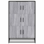 vidaXL Dulap nalt gri Sonoma 68x35x106,5 cm lemn prelucrat