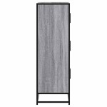 vidaXL Dulap nalt gri Sonoma 68x35x106,5 cm lemn prelucrat