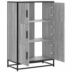 vidaXL Dulap nalt gri Sonoma 68x35x106,5 cm lemn prelucrat