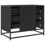 vidaXL Dulap cu sertare, negru, 70x41x56 cm, lemn compozit vidaXL Dulap cu sertare, negru, 70x41x56 cm, lemn compozit