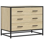 vidaXL Dulap cu sertare, stejar sonoma, 70x41x56 cm, lemn compozit vidaXL Dulap cu sertare, stejar sonoma, 70x41x56 cm, lemn compozit