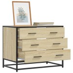 vidaXL Dulap cu sertare, stejar sonoma, 70x41x56 cm, lemn compozit vidaXL Dulap cu sertare, stejar sonoma, 70x41x56 cm, lemn compozit
