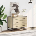 vidaXL Dulap cu sertare, stejar sonoma, 70x41x56 cm, lemn compozit vidaXL Dulap cu sertare, stejar sonoma, 70x41x56 cm, lemn compozit