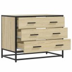 vidaXL Dulap cu sertare, stejar sonoma, 70x41x56 cm, lemn compozit vidaXL Dulap cu sertare, stejar sonoma, 70x41x56 cm, lemn compozit