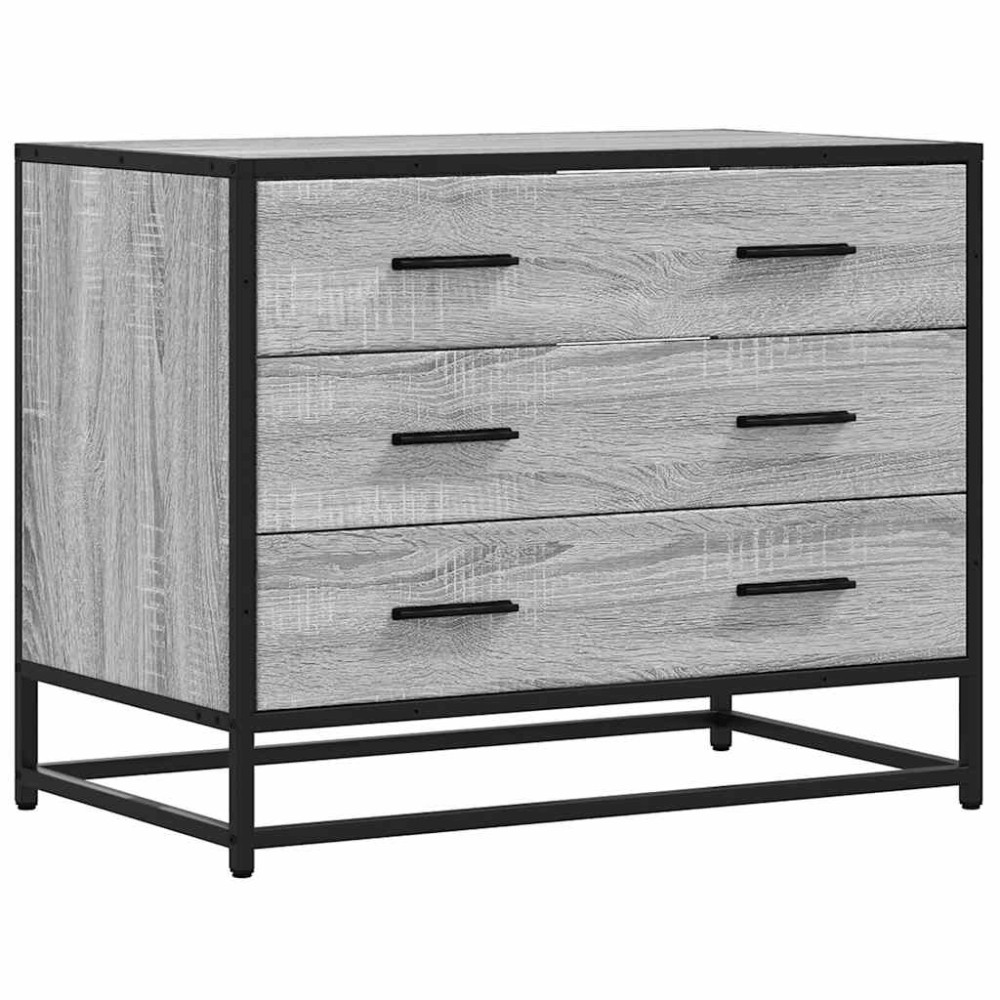 vidaXL Dulap cu sertar, gri sonoma, 70x41x56 cm, lemn prelucrat