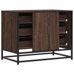 vidaXL Dulap cu sertar, stejar maro, 70x41x56 cm, lemn prelucrat vidaXL Dulap cu sertar, stejar maro, 70x41x56 cm, lemn prelucrat