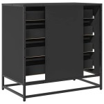 vidaXL Dulap cu sertare, negru, 70x41x70 cm, lemn compozit vidaXL Dulap cu sertare, negru, 70x41x70 cm, lemn compozit