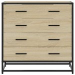 vidaXL Dulap cu sertare, stejar sonoma, 70x41x70 cm, lemn compozit vidaXL Dulap cu sertare, stejar sonoma, 70x41x70 cm, lemn compozit
