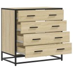 vidaXL Dulap cu sertare, stejar sonoma, 70x41x70 cm, lemn compozit vidaXL Dulap cu sertare, stejar sonoma, 70x41x70 cm, lemn compozit
