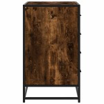 vidaXL Dulap cu sertar, stejar fumuriu, 70x41x70 cm, lemn prelucrat vidaXL Dulap cu sertar, stejar fumuriu, 70x41x70 cm, lemn prelucrat