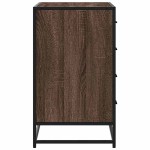 vidaXL Dulap cu sertar, stejar maro, 70x41x70 cm, lemn prelucrat vidaXL Dulap cu sertar, stejar maro, 70x41x70 cm, lemn prelucrat