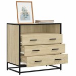 vidaXL Dulap cu sertare, stejar sonoma, 70x41x70 cm, lemn compozit vidaXL Dulap cu sertare, stejar sonoma, 70x41x70 cm, lemn compozit