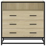 vidaXL Dulap cu sertare, stejar sonoma, 70x41x70 cm, lemn compozit vidaXL Dulap cu sertare, stejar sonoma, 70x41x70 cm, lemn compozit