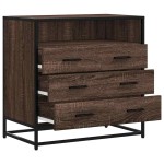 vidaXL Dulap cu sertar, stejar maro, 70x41x70 cm, lemn prelucrat