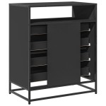 vidaXL Dulap cu sertare, negru, 70x41x83,5 cm, lemn prelucrat vidaXL Dulap cu sertare, negru, 70x41x83,5 cm, lemn prelucrat