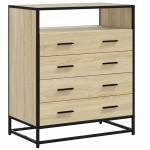 vidaXL Dulap cu sertare, stejar sonoma, 70x41x83,5 cm, lemn prelucrat vidaXL Dulap cu sertare, stejar sonoma, 70x41x83,5 cm, lemn prelucrat