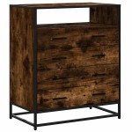 vidaXL Dulap cu sertar, stejar fumuriu, 70x41x83,5 cm, lemn prelucrat vidaXL Dulap cu sertar, stejar fumuriu, 70x41x83,5 cm, lemn prelucrat