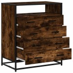 vidaXL Dulap cu sertar, stejar fumuriu, 70x41x83,5 cm, lemn prelucrat vidaXL Dulap cu sertar, stejar fumuriu, 70x41x83,5 cm, lemn prelucrat