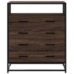 vidaXL Dulap cu sertar, stejar maro, 70x41x83,5 cm, lemn prelucrat vidaXL Dulap cu sertar, stejar maro, 70x41x83,5 cm, lemn prelucrat