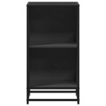 vidaXL Bibliotecă, negru, 40x35x76 cm, lemn prelucrat