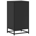 vidaXL Bibliotecă, negru, 40x35x76 cm, lemn prelucrat