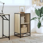 vidaXL Bibliotecă, stejar Sonoma, 40x35x76 cm, PAL vidaXL Bibliotecă, stejar Sonoma, 40x35x76 cm, PAL