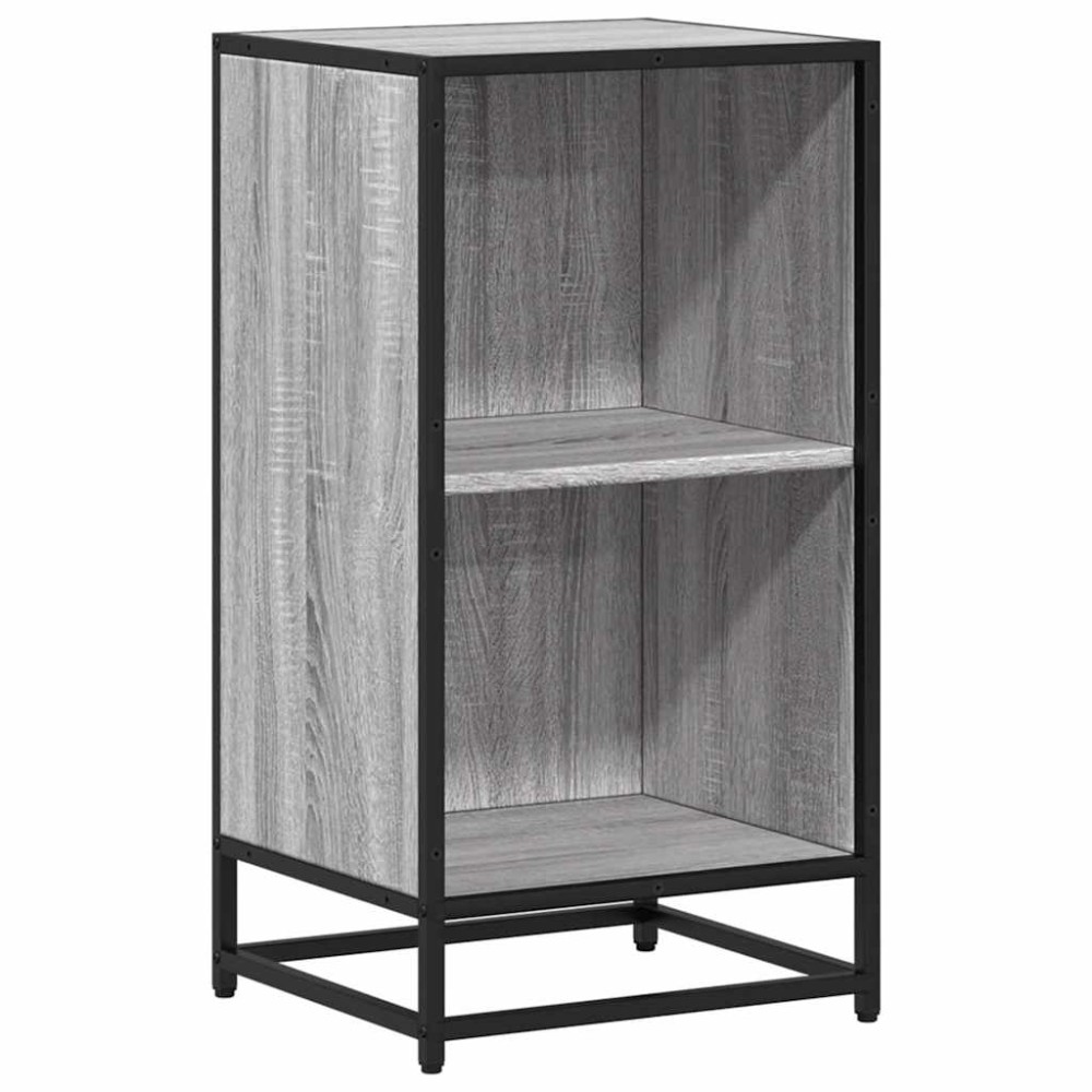 vidaXL Bibliotecă, gri sonoma, 40x35x76 cm, lemn prelucrat