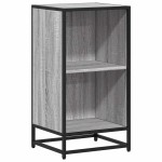 vidaXL Bibliotecă, gri sonoma, 40x35x76 cm, lemn prelucrat